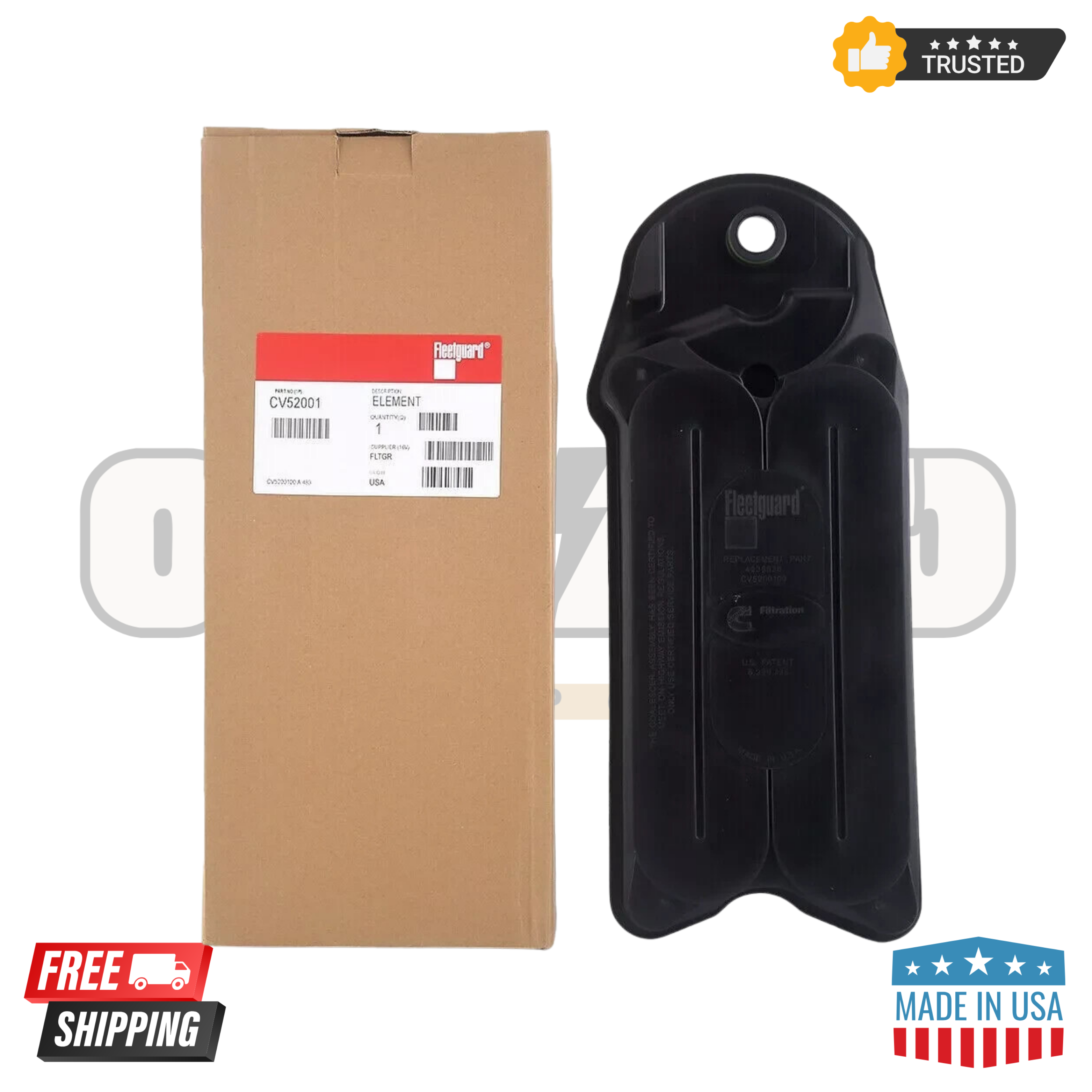 Fleetguard CV52001 Crankcase OEM Filter for 6.7L Cummins Diesel Engines