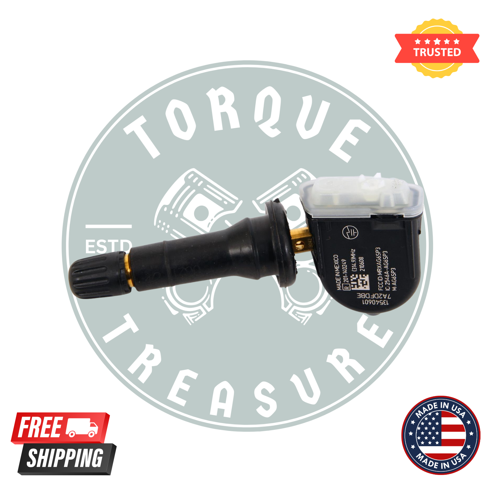 ACDelco 13540601 TPMS Tire Pressure Monitoring Sensors – Pack of 4 | OEM Replacement