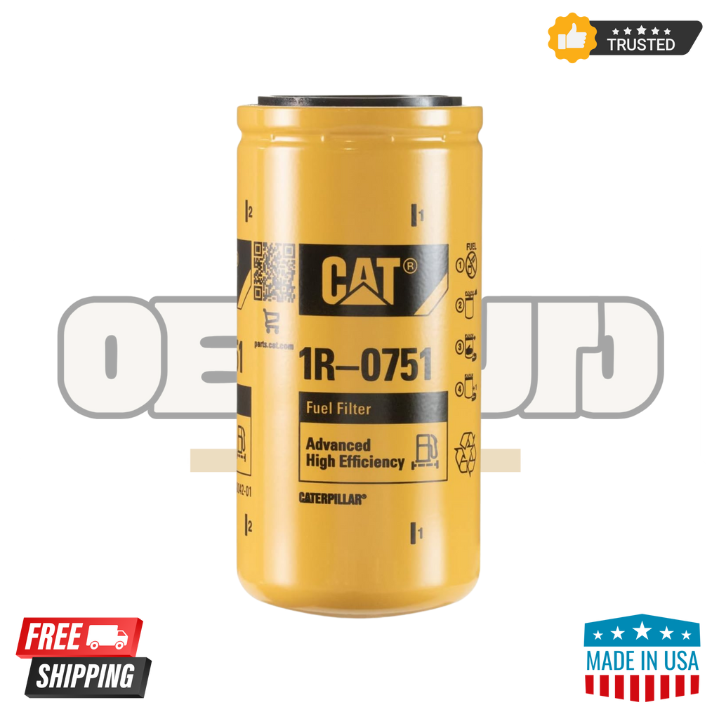 Caterpillar 1R-0751 Fuel Filter | Genuine CAT Diesel Engine Filter