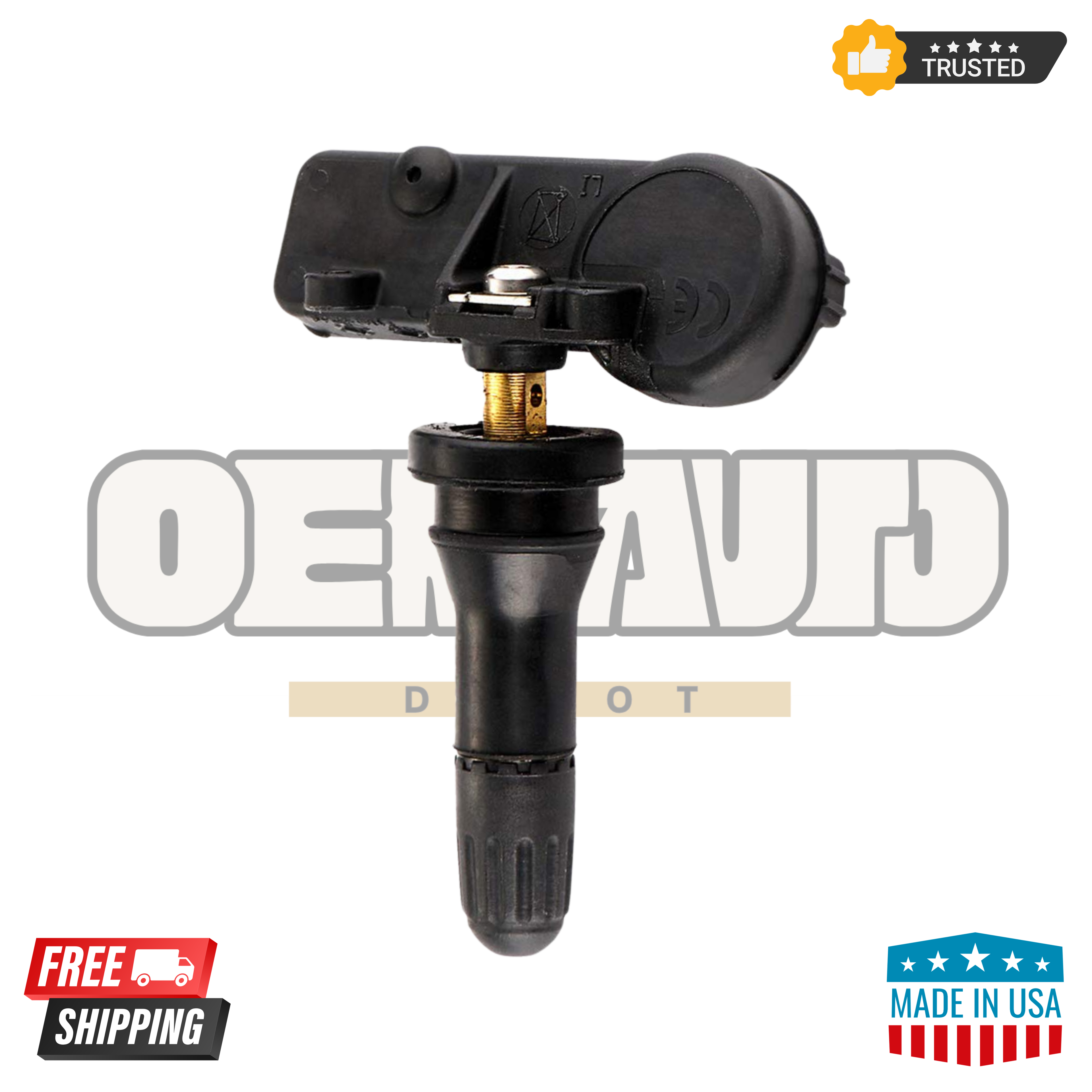 Pack of 4 – Mopar 56029398AB TPMS Sensors | Tire Pressure Monitoring System | OEM for Dodge, Jeep, Chrysler | 433 MHz