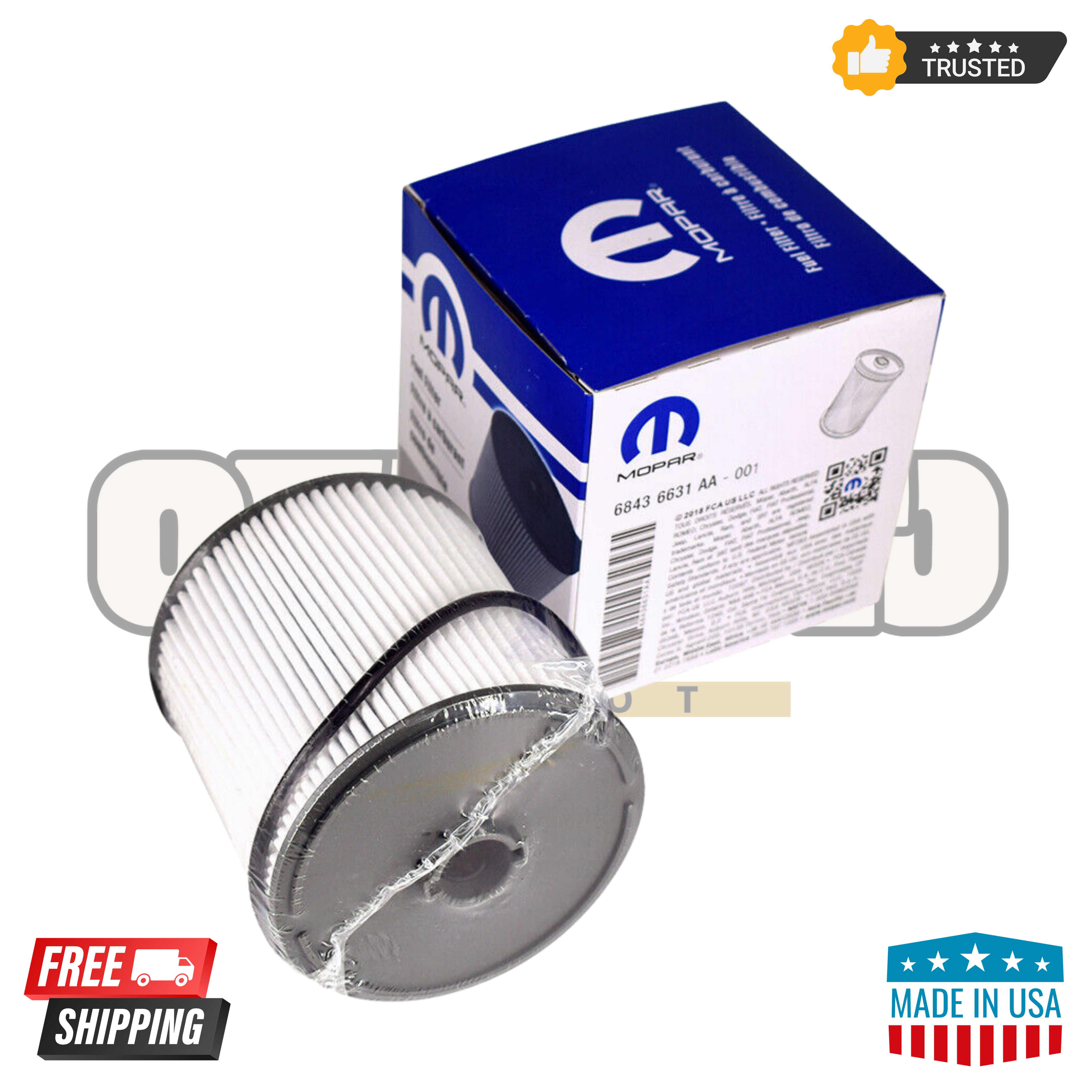 Mopar 68436631AA Fuel/Water Separator Filter Kit MO-631