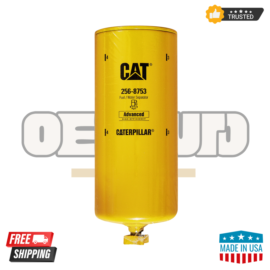 Caterpillar 256-8753 Fuel Filter | Genuine CAT OEM Replacement | Heavy Equipment Diesel Protection