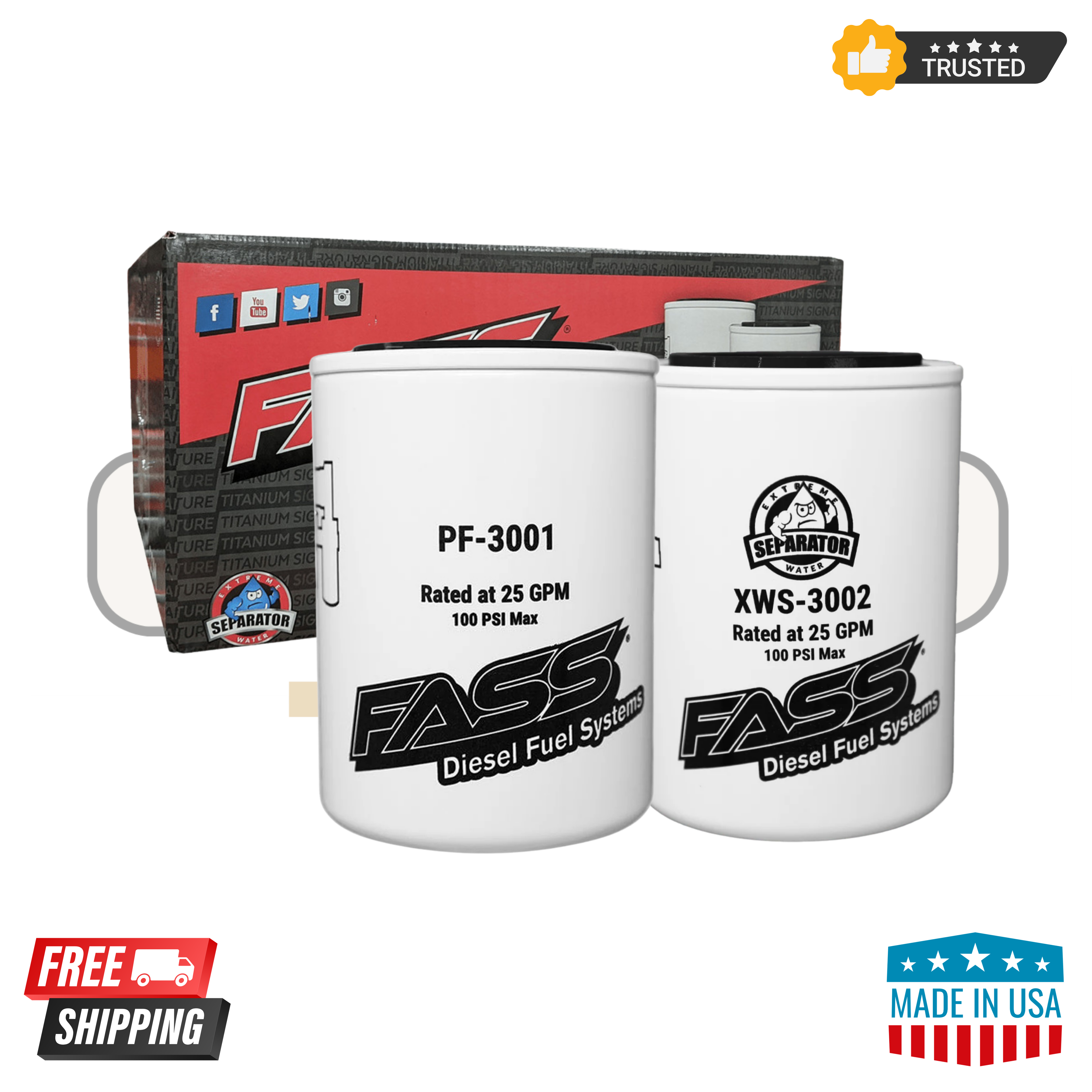 FASS Fuel Filter Bundle – XWS-3002 & PF-3001