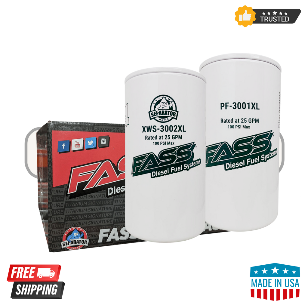 FASS XWS-3002XL & PF-3001XL Fuel Filter Bundle