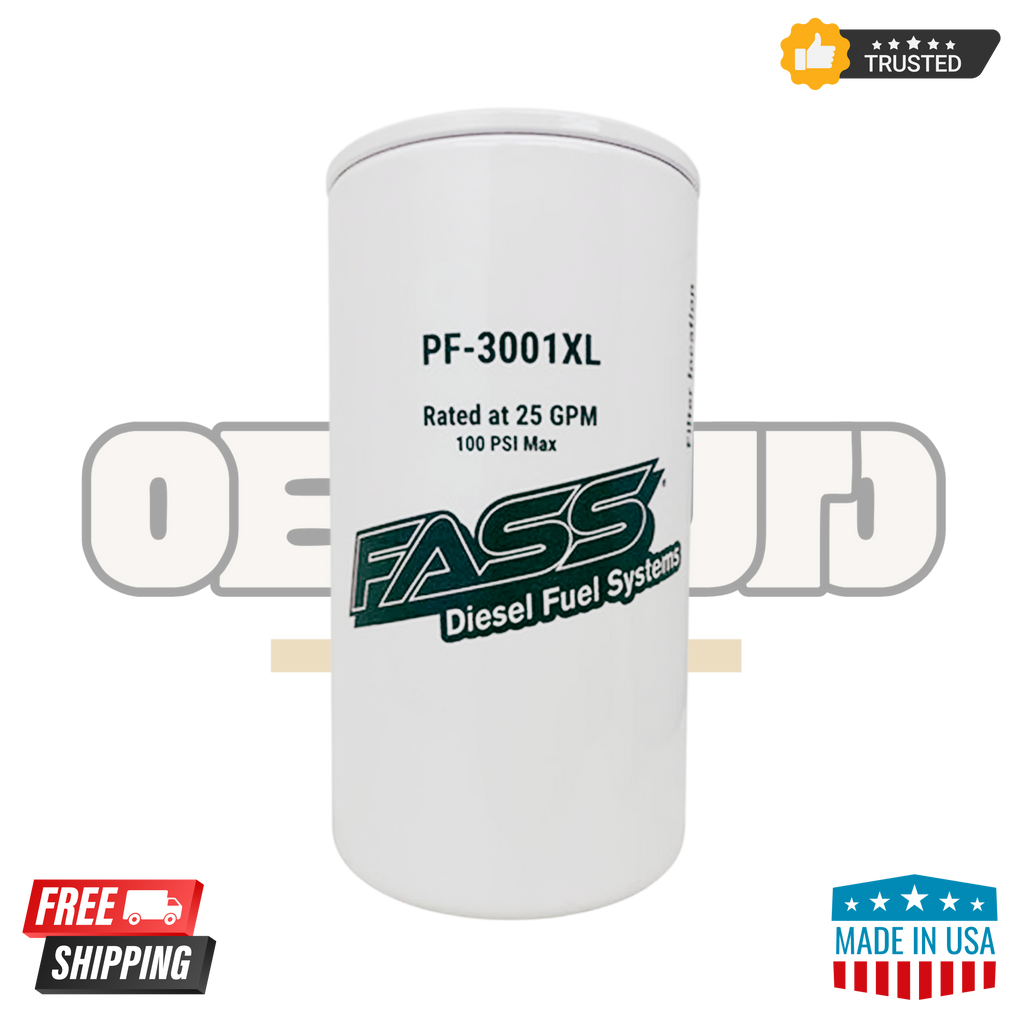 FASS PF-3001XL Fuel Particulate Filters – Pack of 2 | XL Series Diesel Replacement