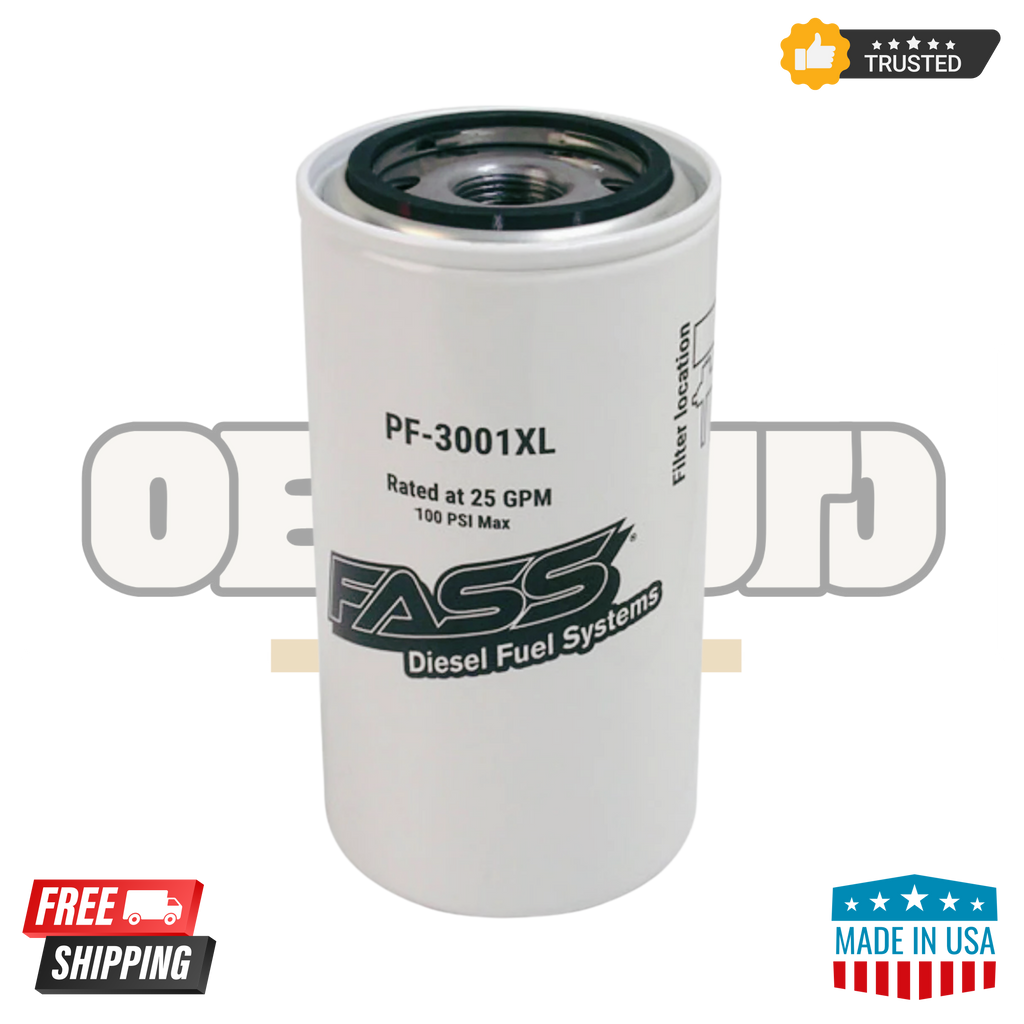 FASS PF-3001XL Fuel Particulate Filters – Pack of 2 | XL Series Diesel Replacement