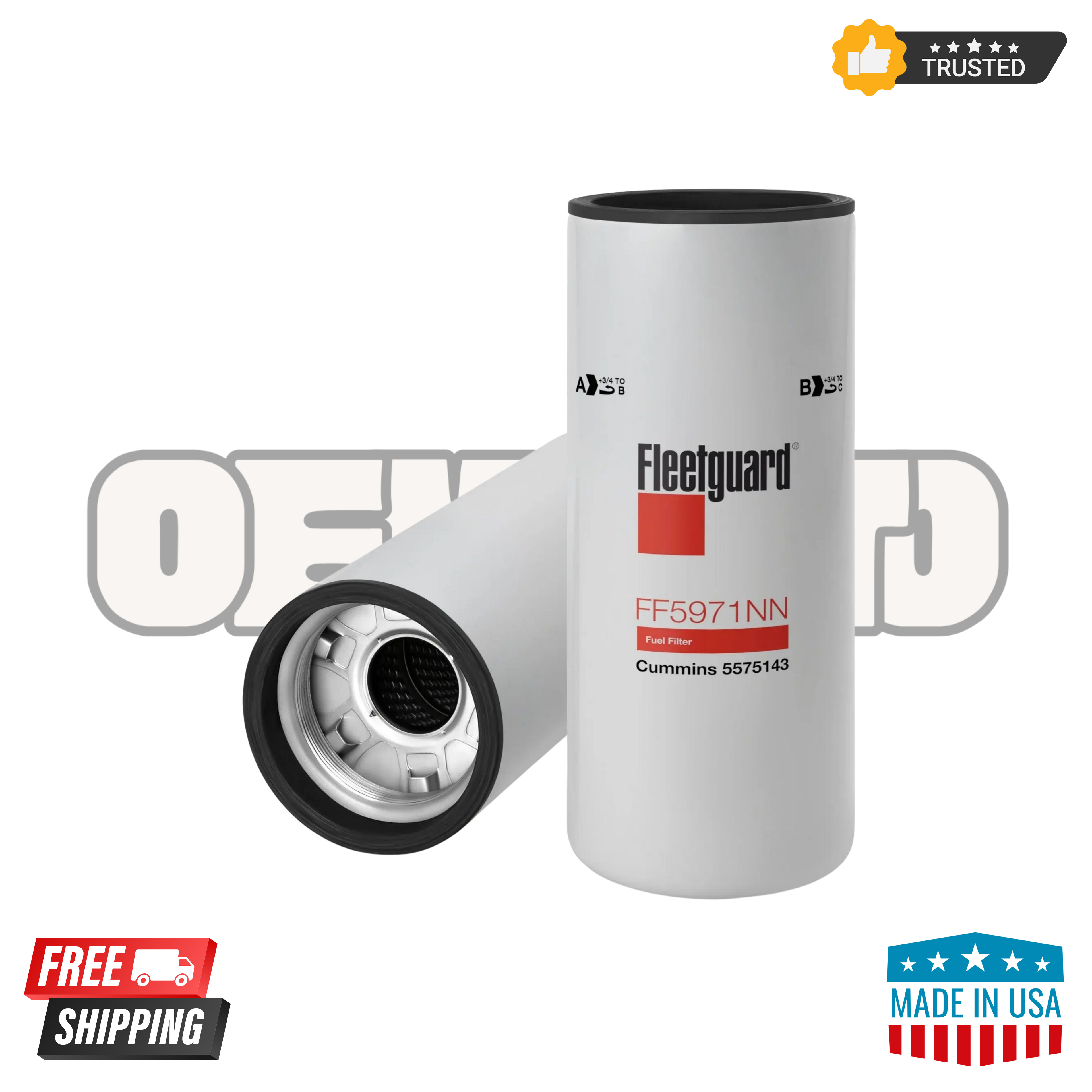 Fleetguard FF5971NN Fuel Filter – Pack of 6