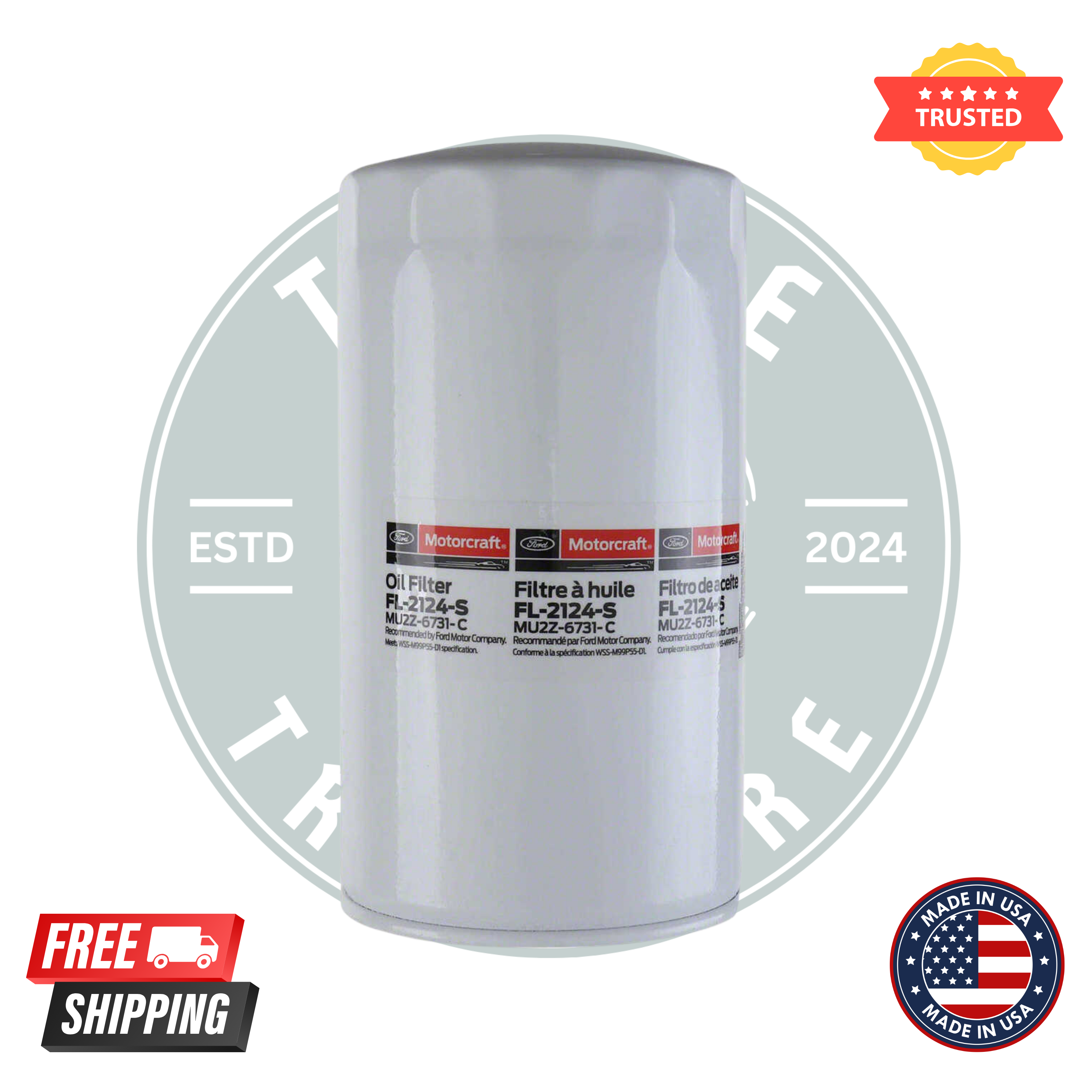 Motorcraft FL2124S Oil Filter – Genuine OEM Replacement for Ford & Lincoln Engines