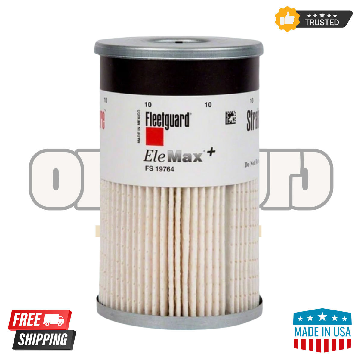 Fleetguard FS19764 Diesel Fuel Water Separator | Advanced Filtration for Cummins and Caterpillar Engines