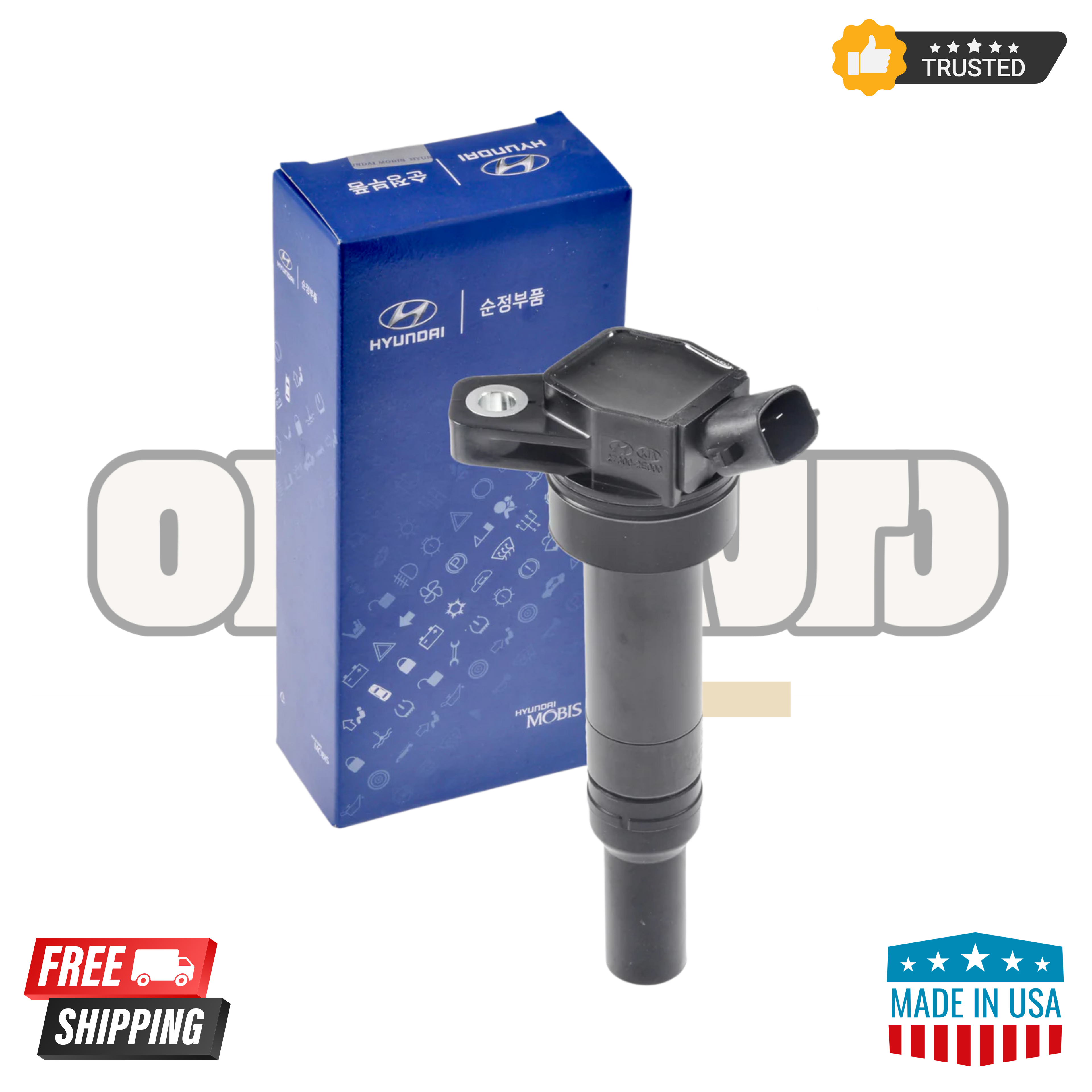 Hyundai 27300-2E000 Ignition Coils & NGK 9723 Spark Plugs – Set of 4 | OEM Replacement Kit