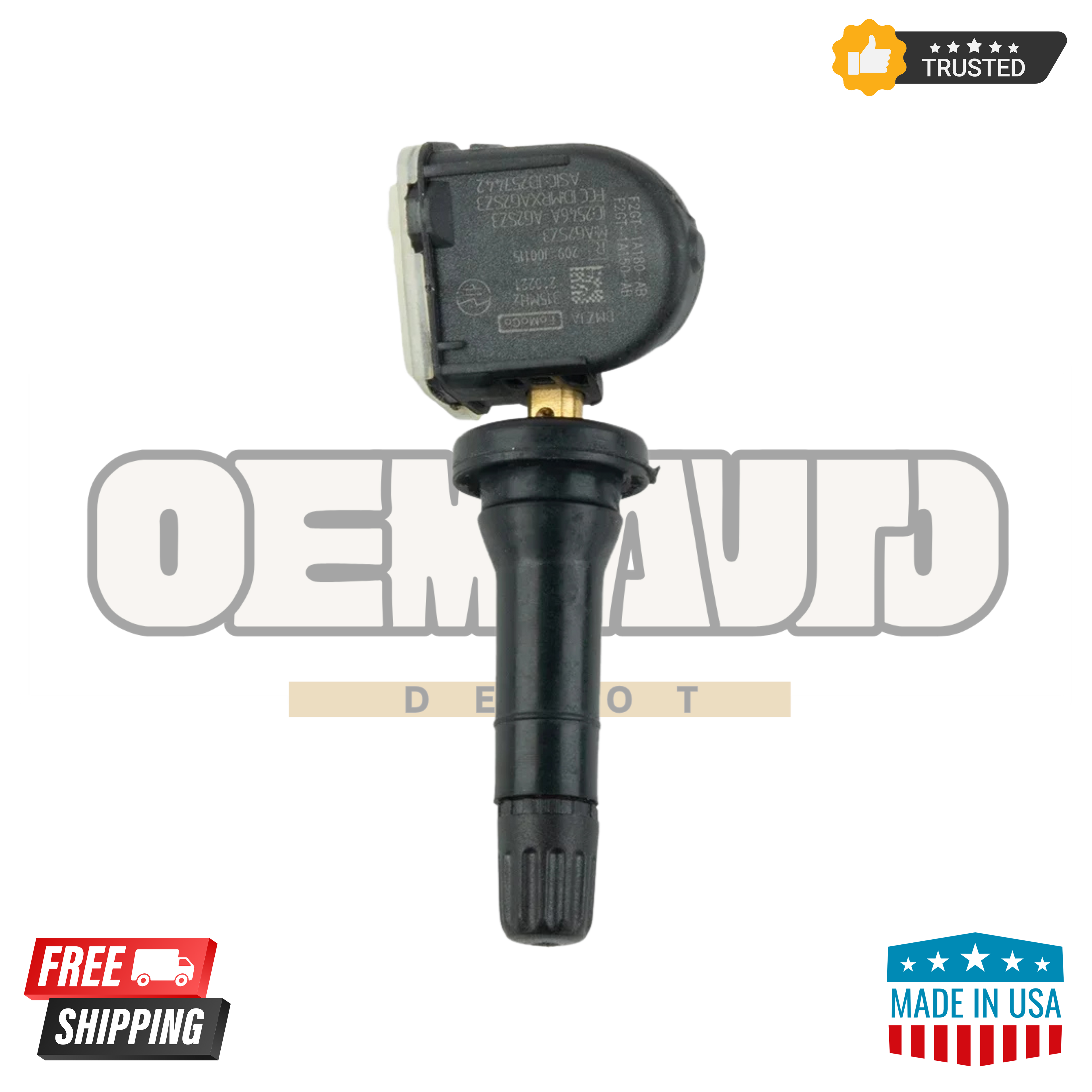 Motorcraft F2GZ-1A189-AB TPMS Tire Pressure Monitoring Sensors – Pack of 4 | OEM Ford Replacement