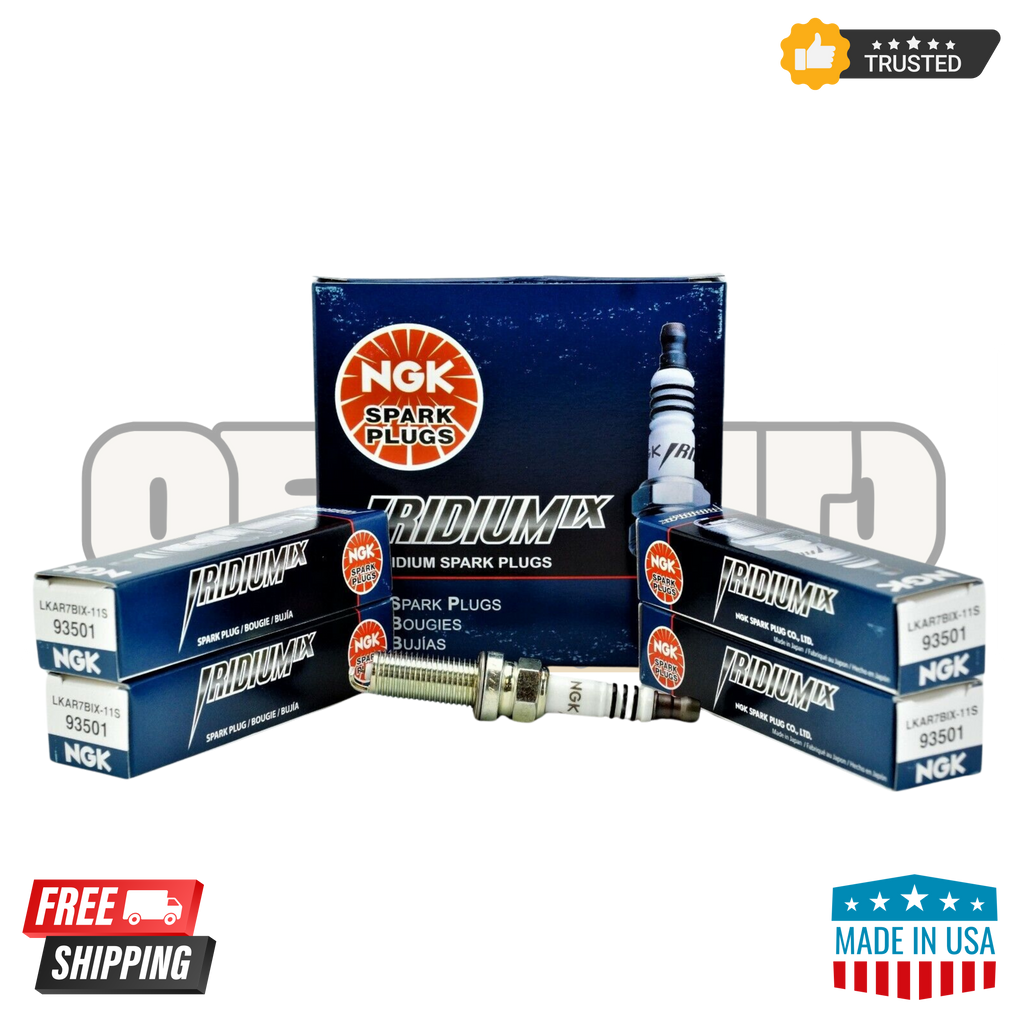 Pack of 4 – NGK 93501 Laser Spark Plugs (IFR5E11) | OEM Performance for Honda, Acura, Subaru, Lexus