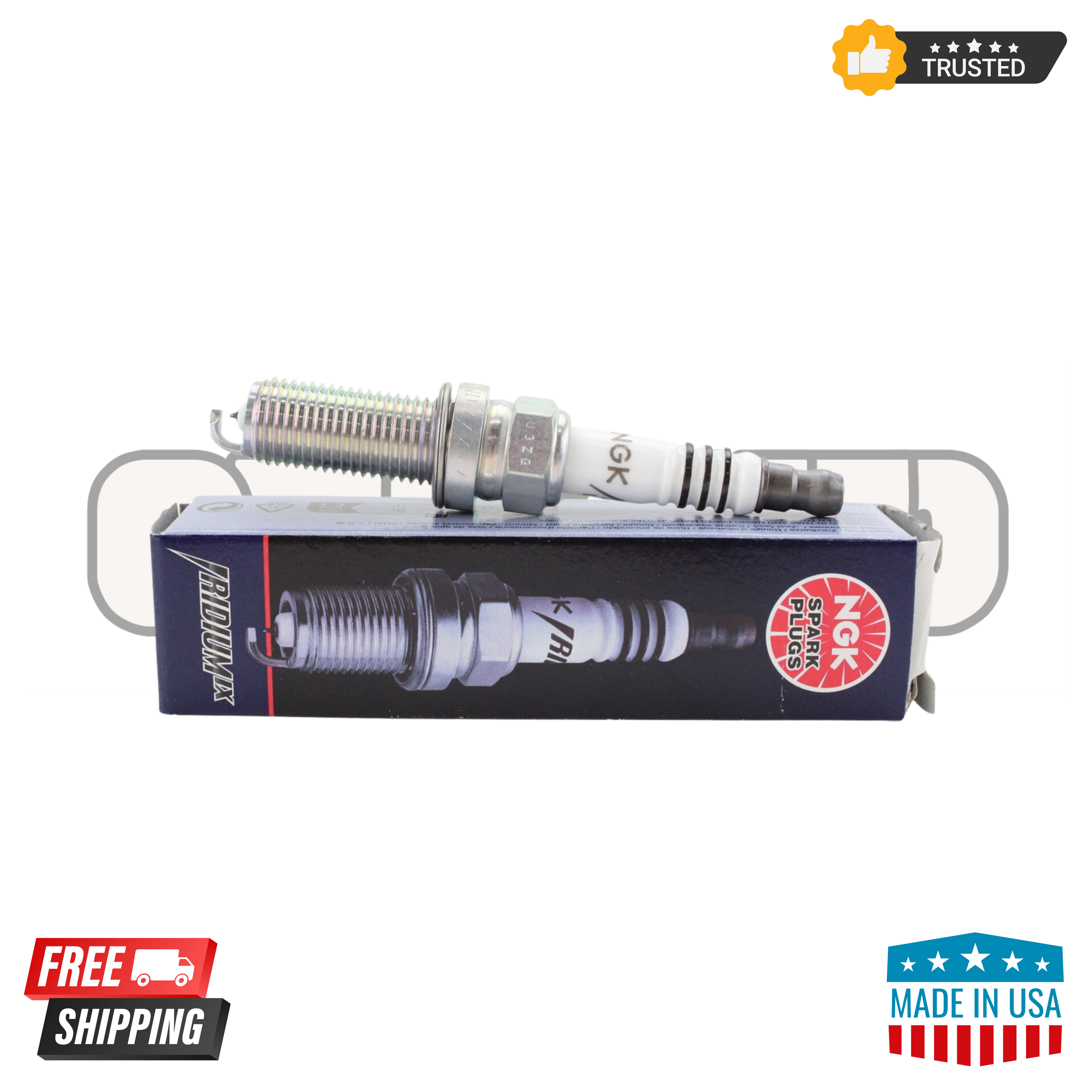 Pack of 4 – NGK 93501 Laser Spark Plugs (IFR5E11) | OEM Performance for Honda, Acura, Subaru, Lexus