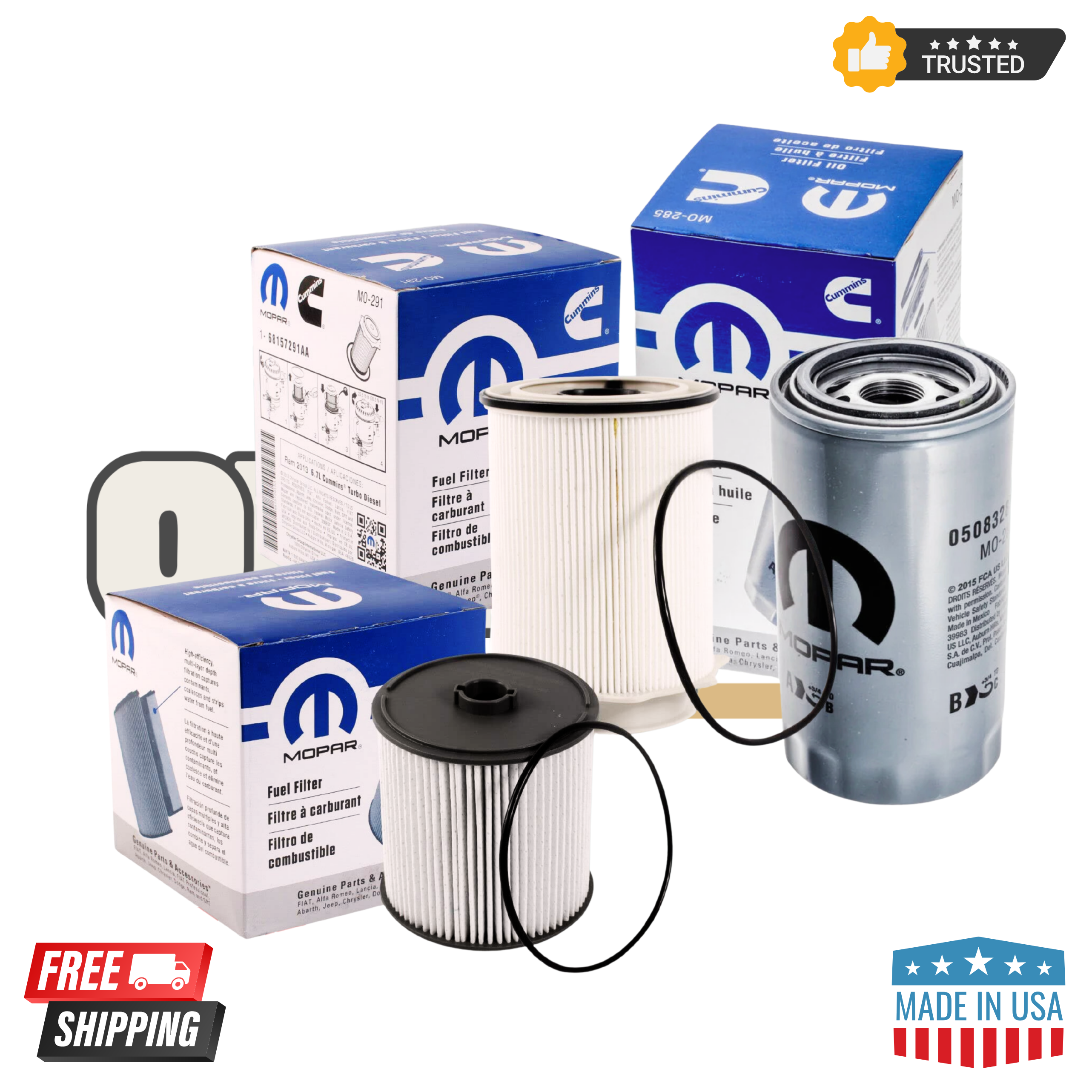 Mopar 2019-2024 Dodge Ram 2500-5500 6.7L Cummins Fuel And Oil Kit OEM