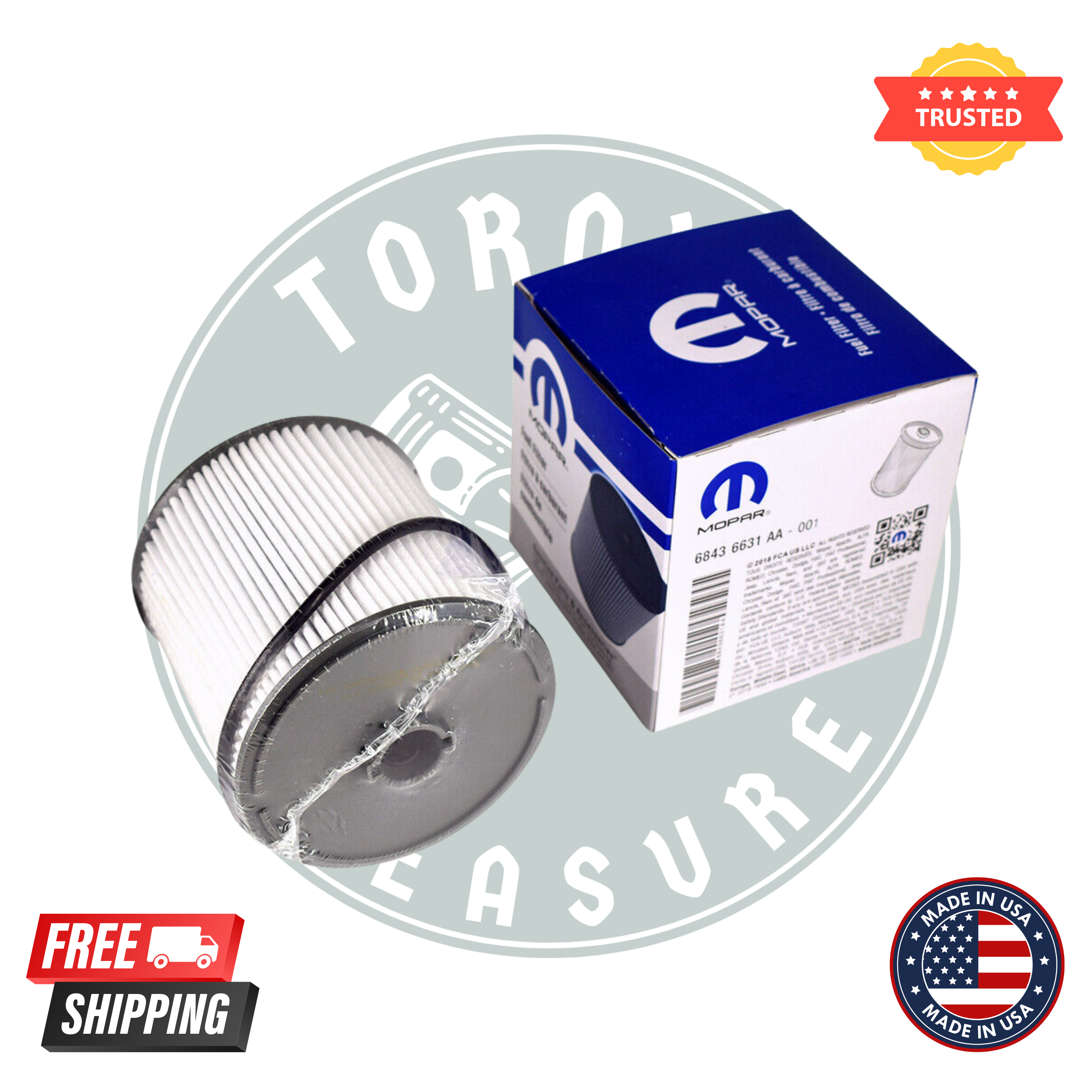 Mopar 68436631AA Fuel/Water Separator Filter Kit MO-631