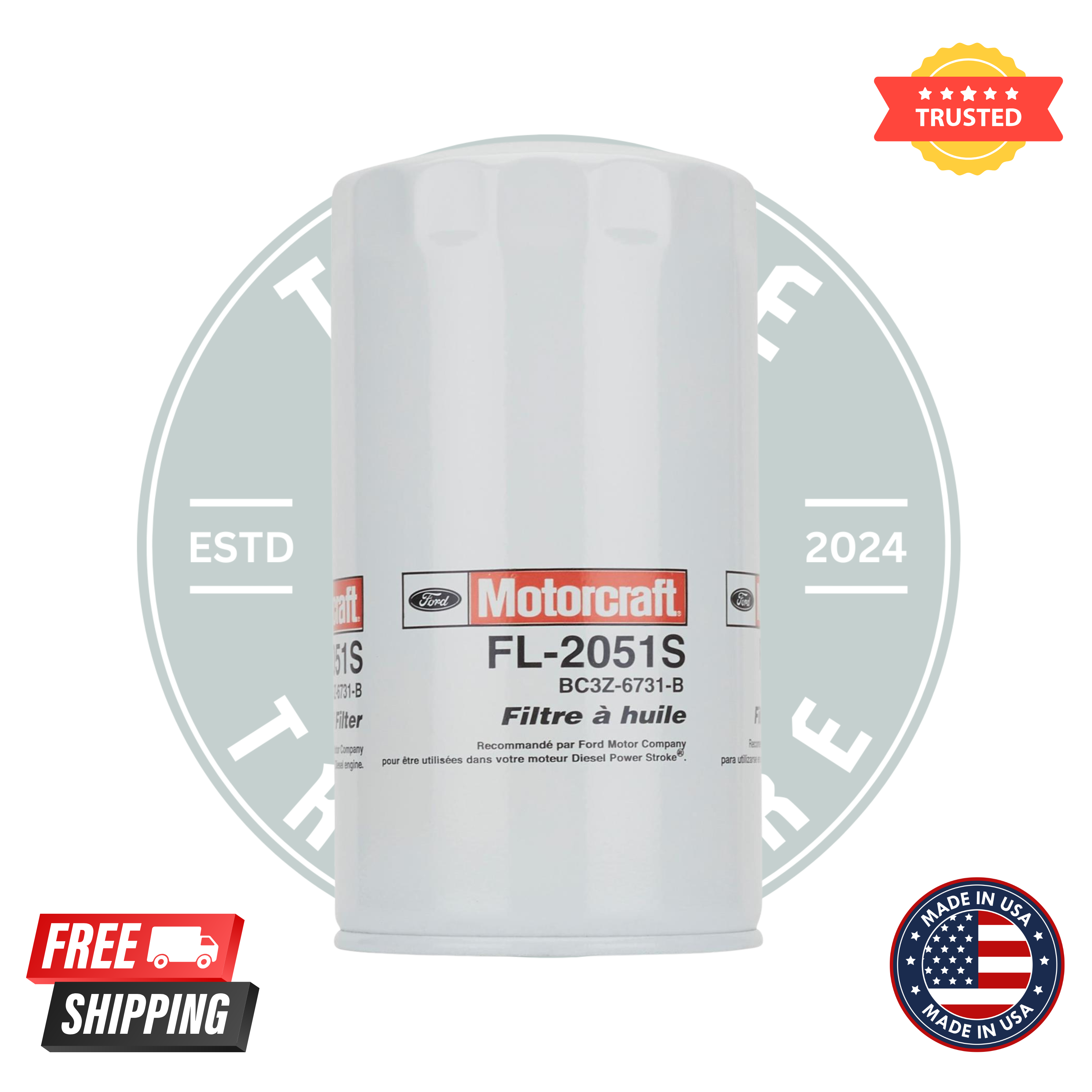 Motorcraft Oil Filter FL-2051S Pack of 12