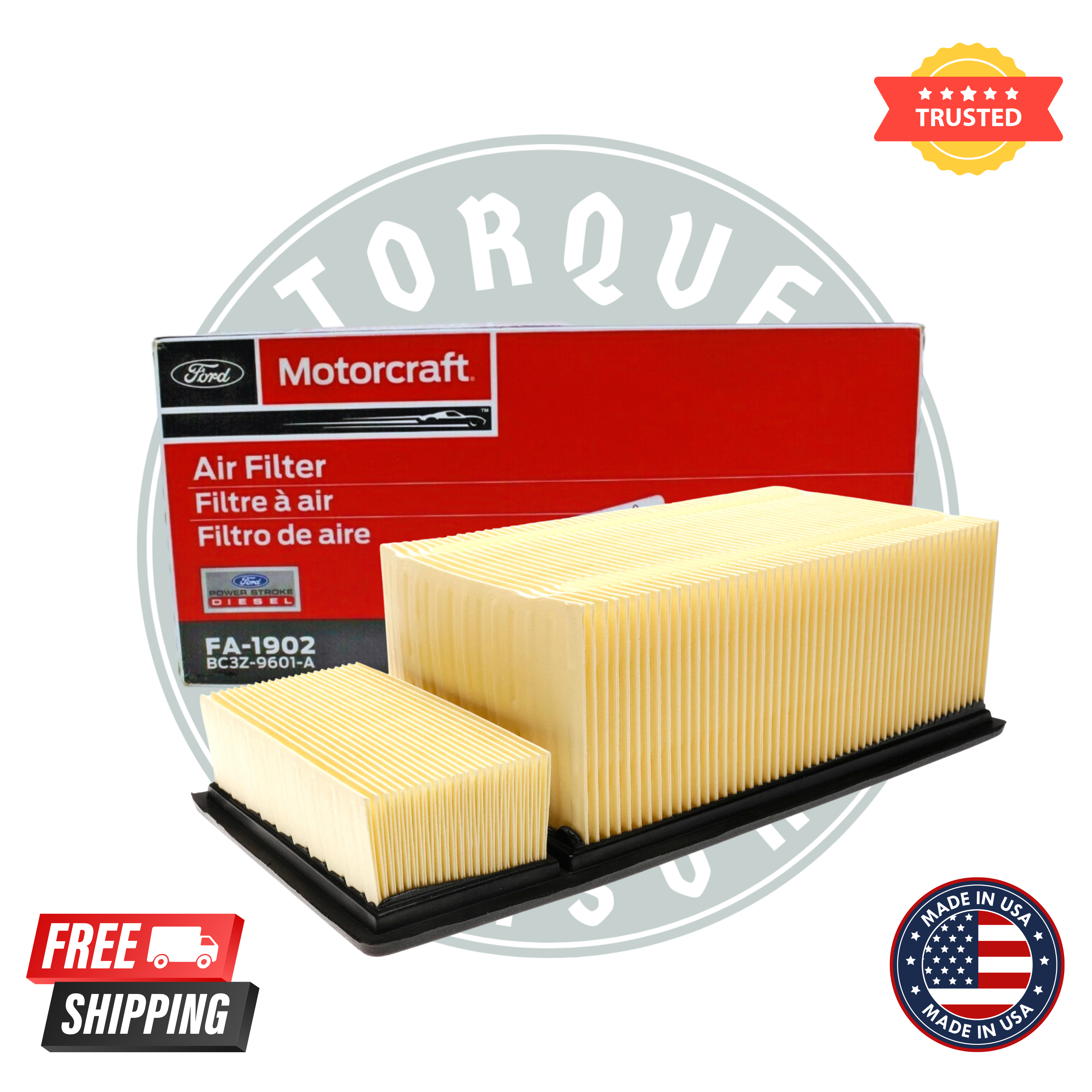 Motorcraft FA-1902 Engine Air Filter – Genuine OEM Replacement for Ford Vehicles