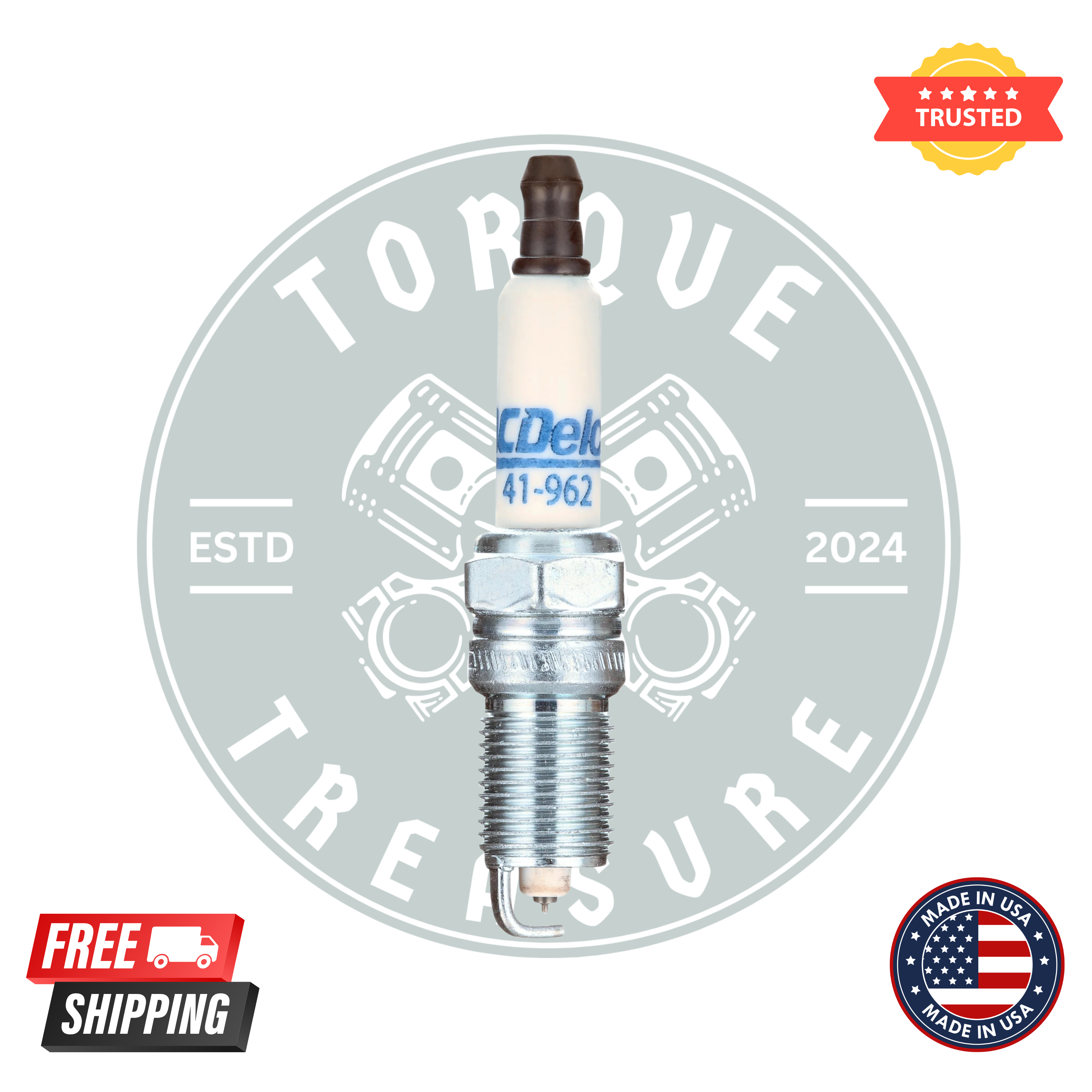 ACDelco 41-962 Professional Platinum plugs Spark Plugs – Pack of 8 for GM V8 Engines