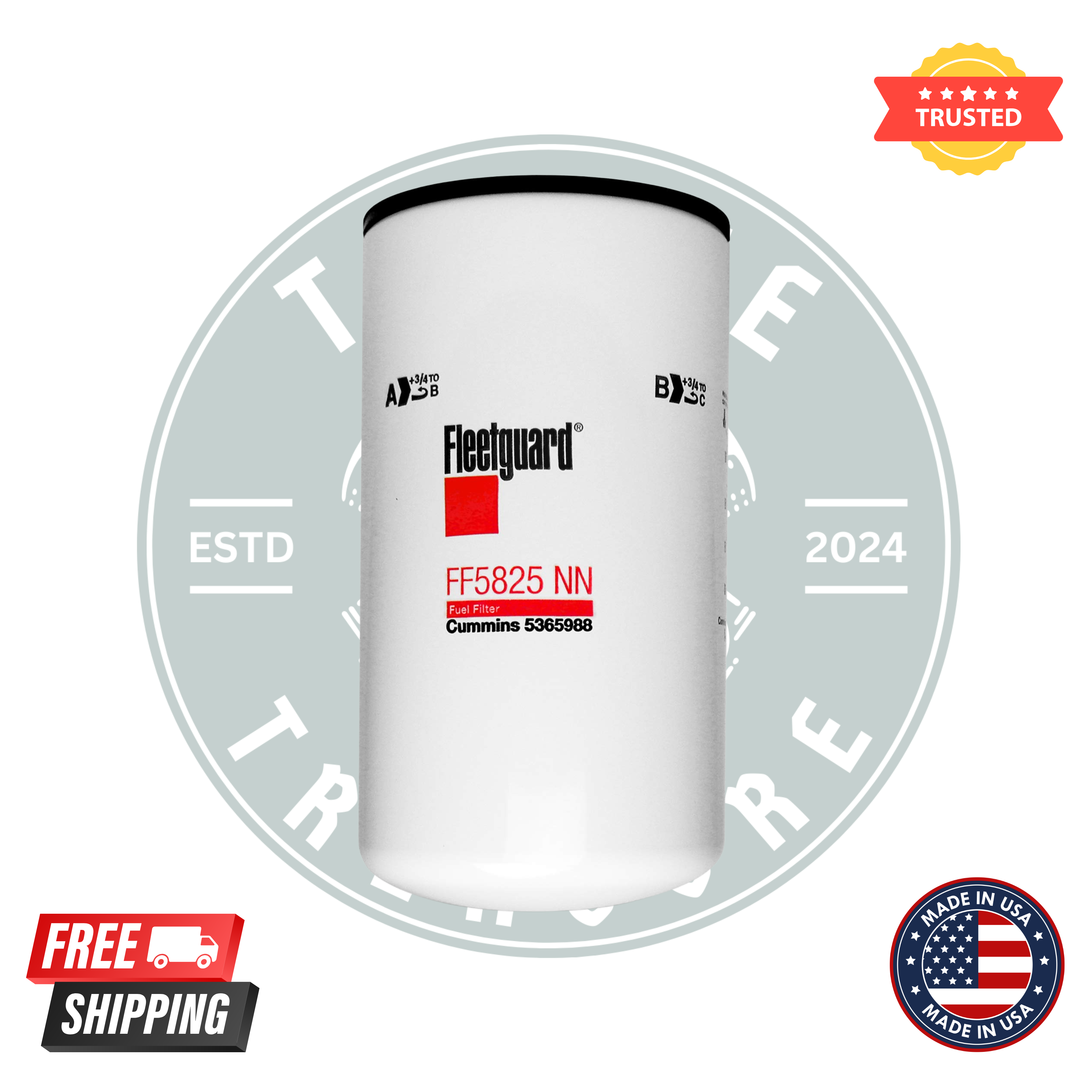 Fleetguard FF5825NN Fuel Filter – Pack of 6